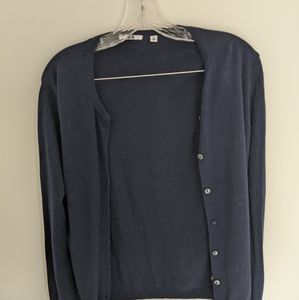 Uniqlo Navy Cardigan Size M